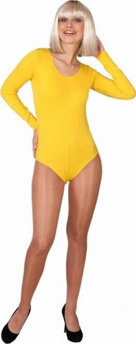 Body gelb langarmbody damen - body,